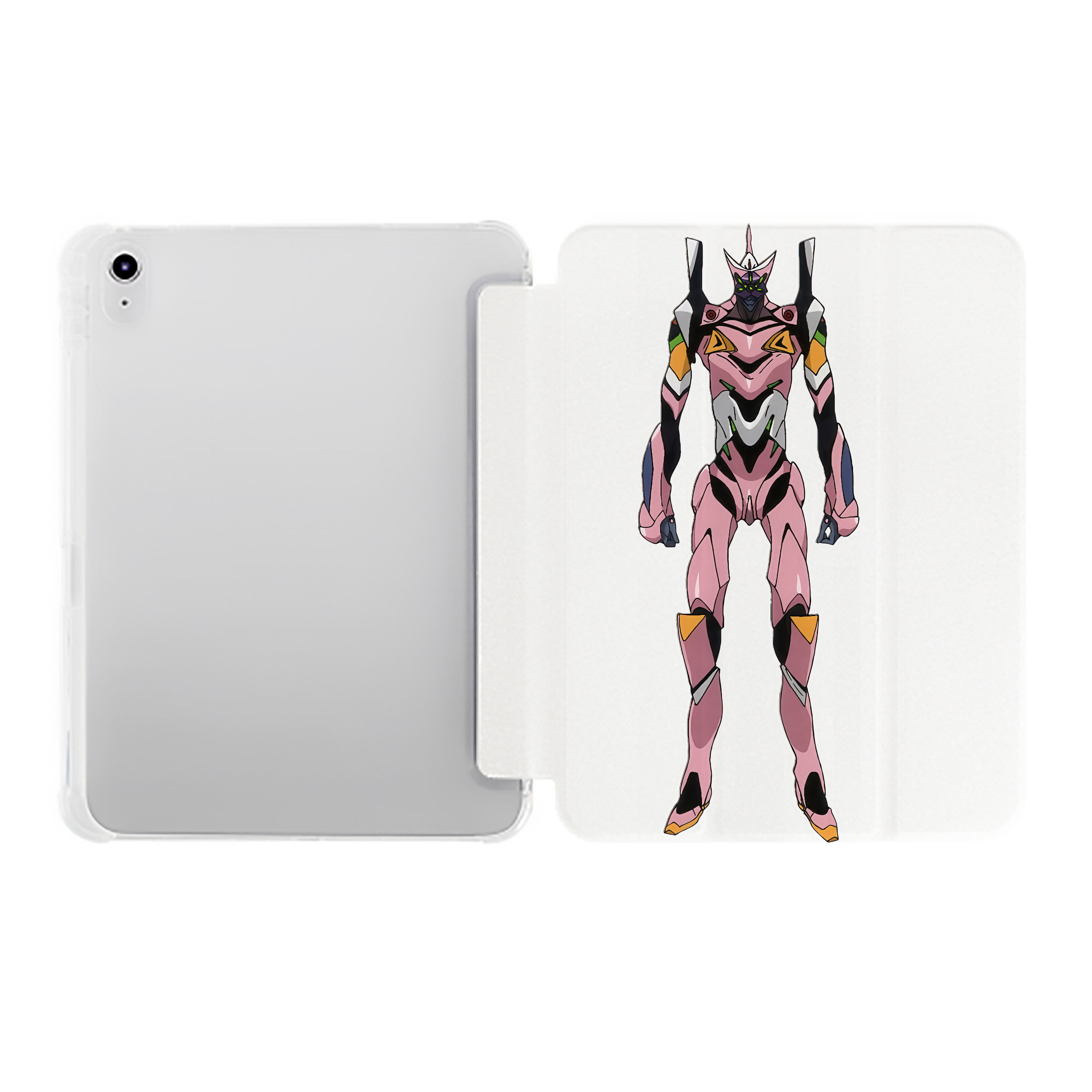（画像用） EVA 新世紀エヴァンゲリオン IPad ケース ペン収納付き 三つ折りスタンド PUレザー×シリコン 対応機種9.5/10.5/10.9インチ